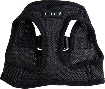Puppia Soft Vest Dog Harness - Black - Large