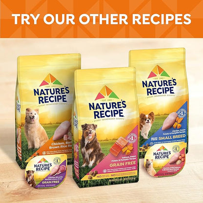Nature’s Recipe Grain Free Large Breed Chicken, Sweet Potato & Pumpkin Recipe Dry Dog Food, 24 lb. Bag