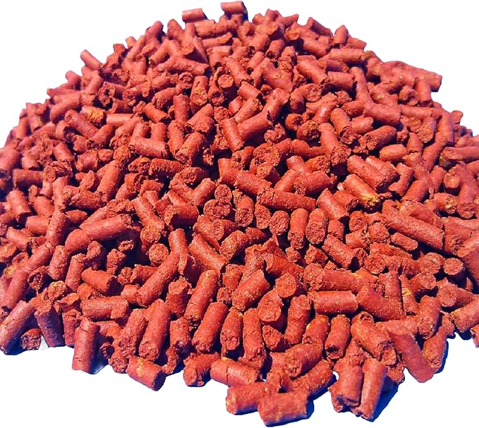 Aquatic Foods Inc. Beef Heart Mix Sinking Bits, APX 1/8" x 5/16" Bits Consisting of Beef Heart, Shrimp, Spinach, Nori, Natural Astaxanthin, Discus, Cichlids, All Tropical Fish - 1/2-lb