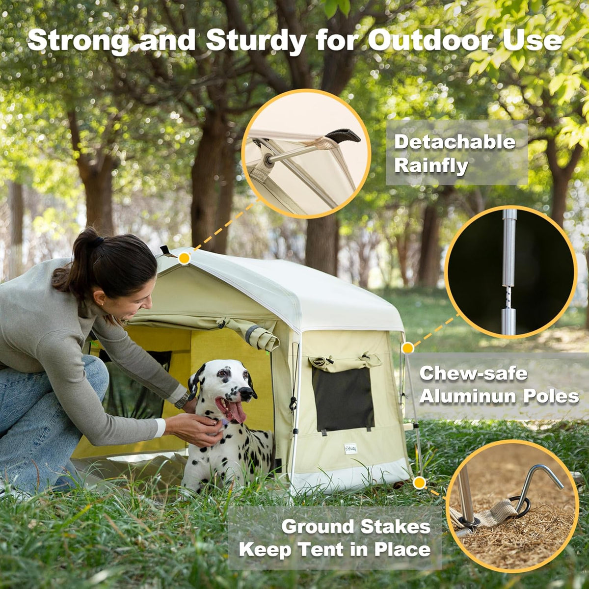 Dog Tent Cotton Fabric. Sized and styled for real homes, not just a listing photo.