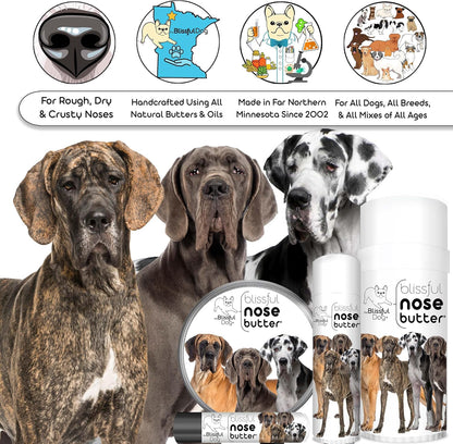The Blissful Dog Great Dane Unscented Nose Butter - Dog Nose Butter, 4 Ounce