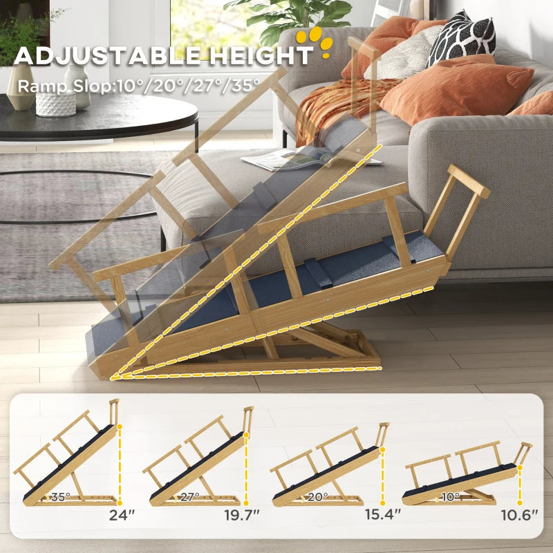 Dog Ramp With Removable Guardrails
