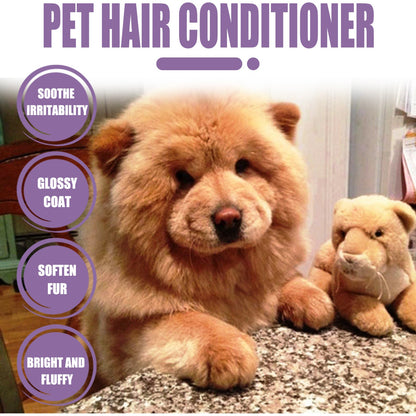 Pet Hair Conditioner For Dogs Cats, Moisturizing Detangling Pet Coat Conditioner, Anti Static, Softens & Brightens Fur, Long Lasting Fragrance, 50ml