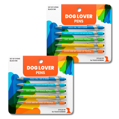 Dog-Themed Stylus Pen Set: 2 pcs. Dog Lover
