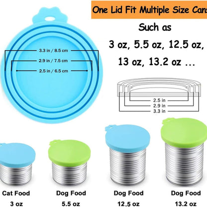 Pet Food Can Cover Silicone Can Lids For Dog And Cat Food