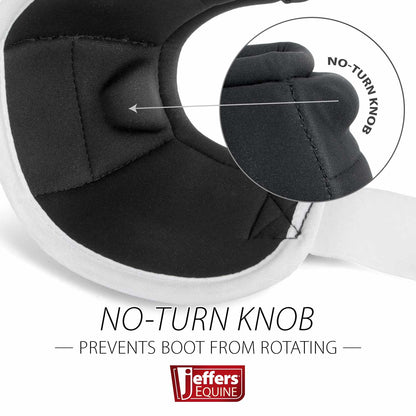 Jeffers No-Turn Bell Boots for Horses, Solid Colors, 2 ct